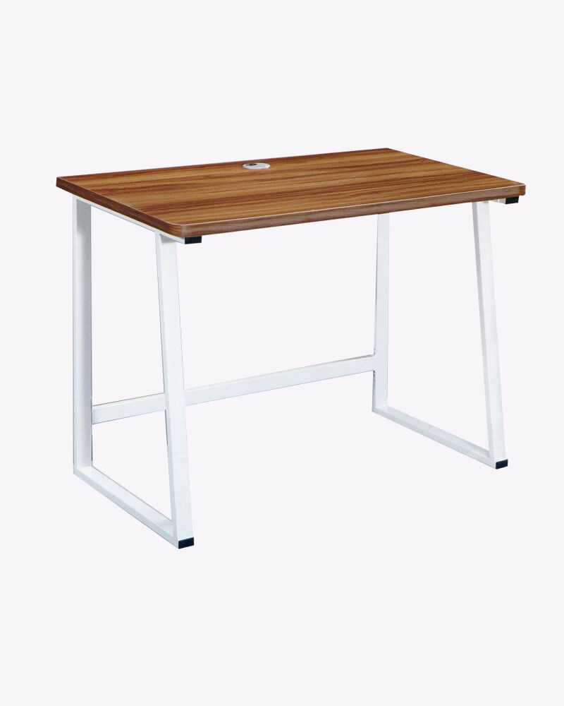 wooden surface computer desk