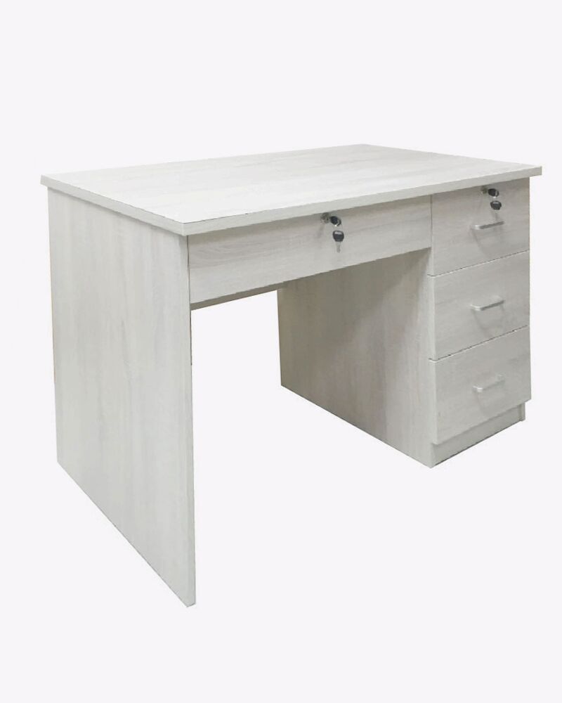 white wooden 4 drawer study table