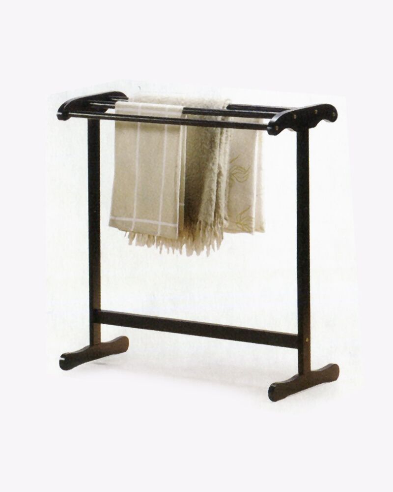 wooden towel rack