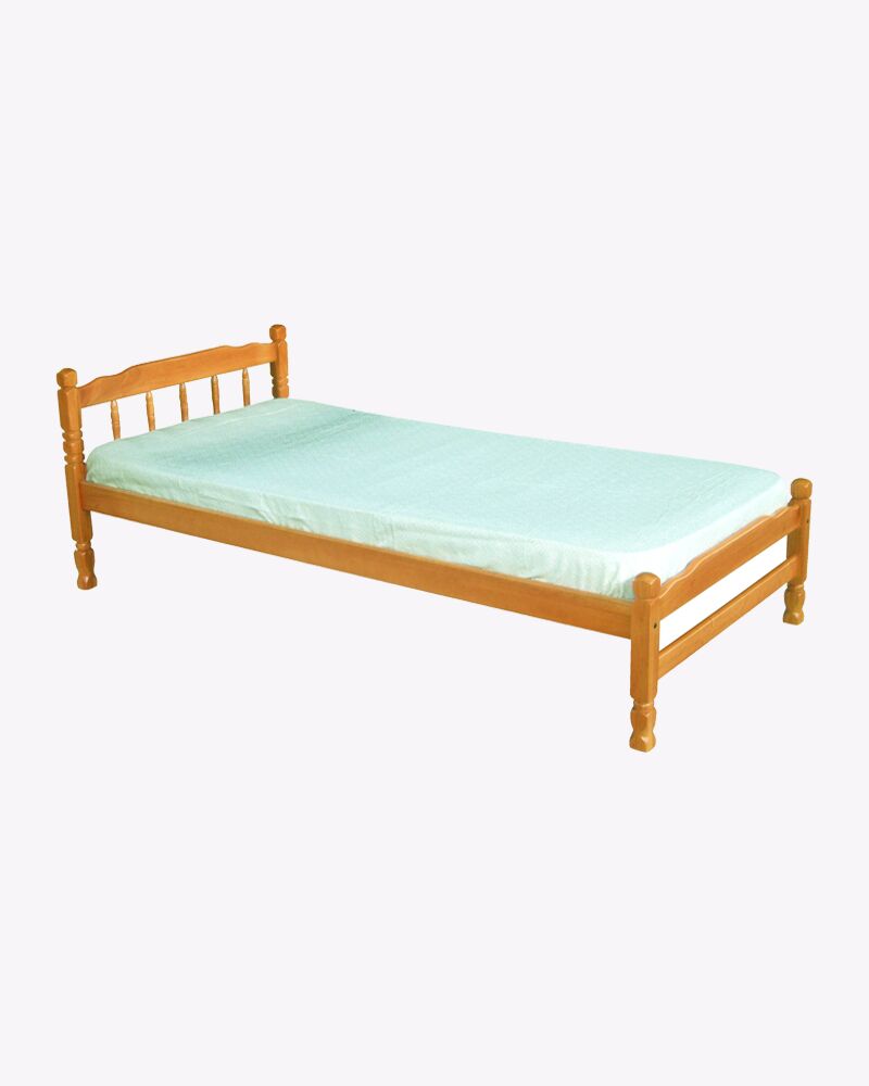 hm7896.jpg wooden bed frame with design and mattress