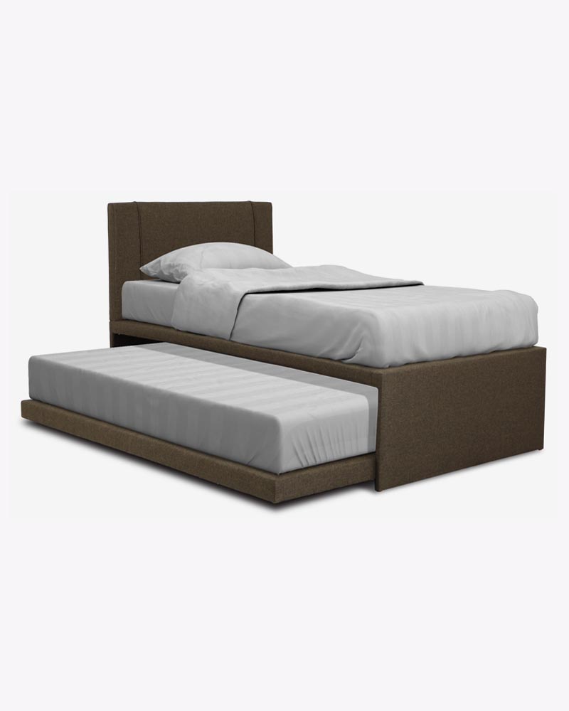 3 in 1 brown bed frame with mattress