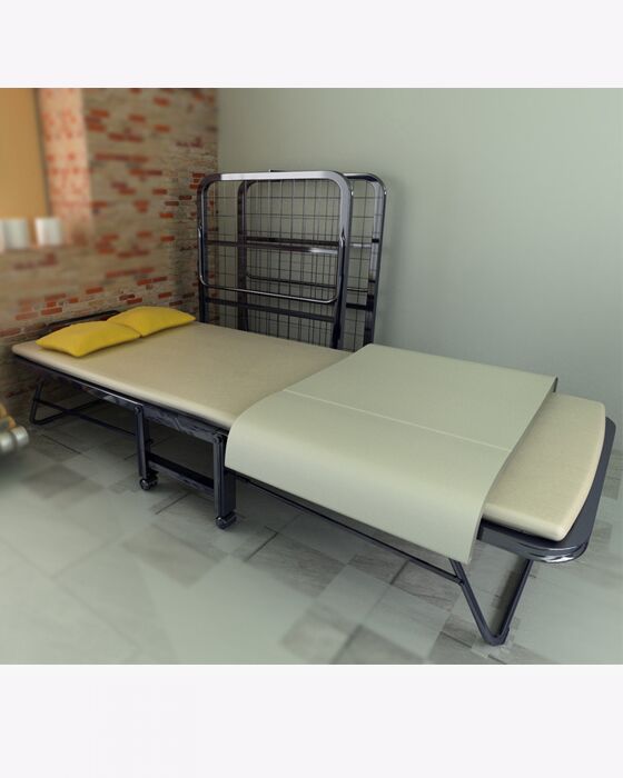 black metal folding bed frame