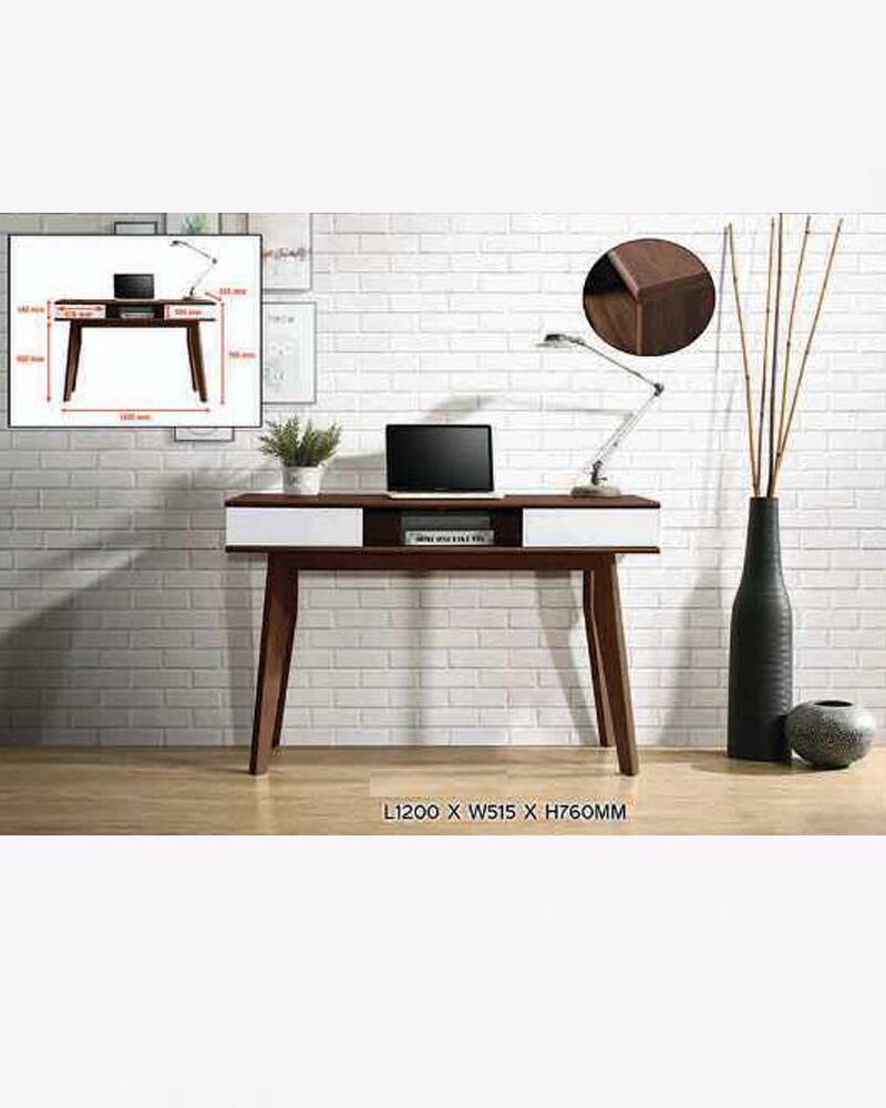 sk9.jpg wooden stand-alone 2 drawers and 1 shelf study table