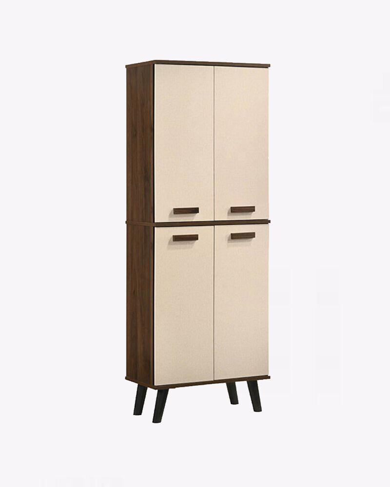 wooden 4 doors 8 tier book shelf