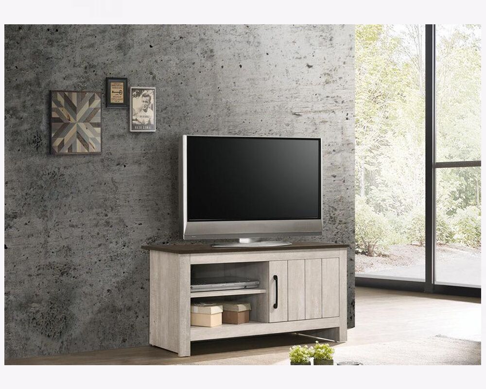 1 door white wooden coffee table