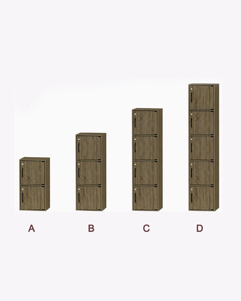 2 3 4 5 brown wooden storage