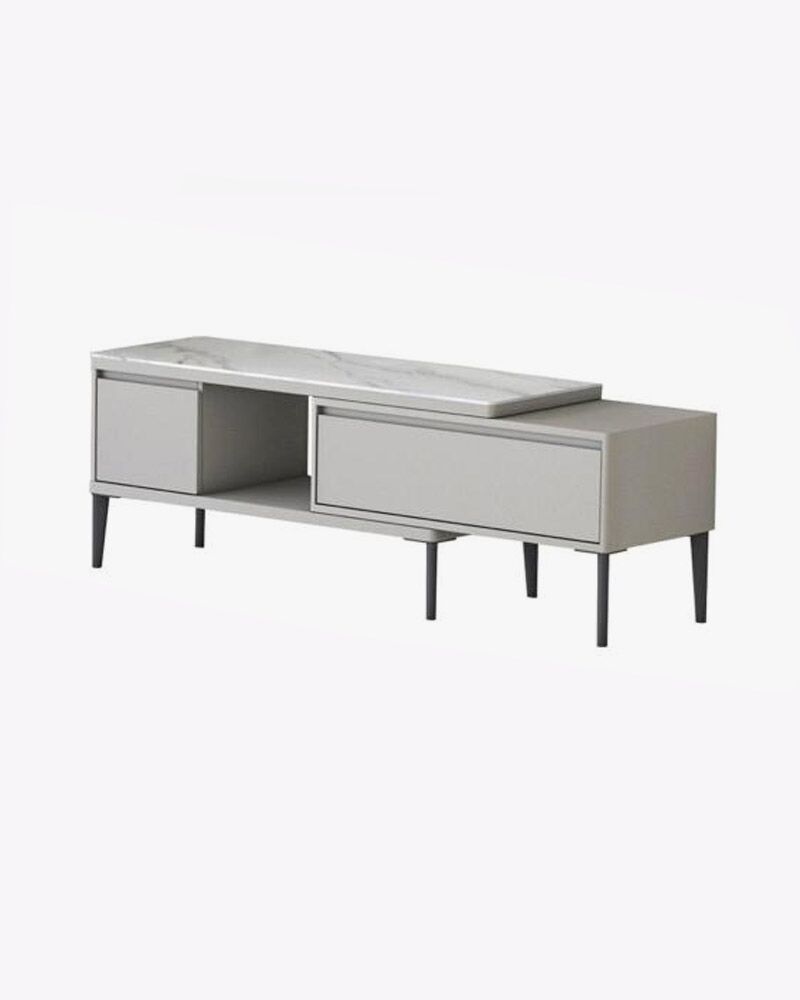 1593-tvc.jpg 2 drawers gray marble on top tv console