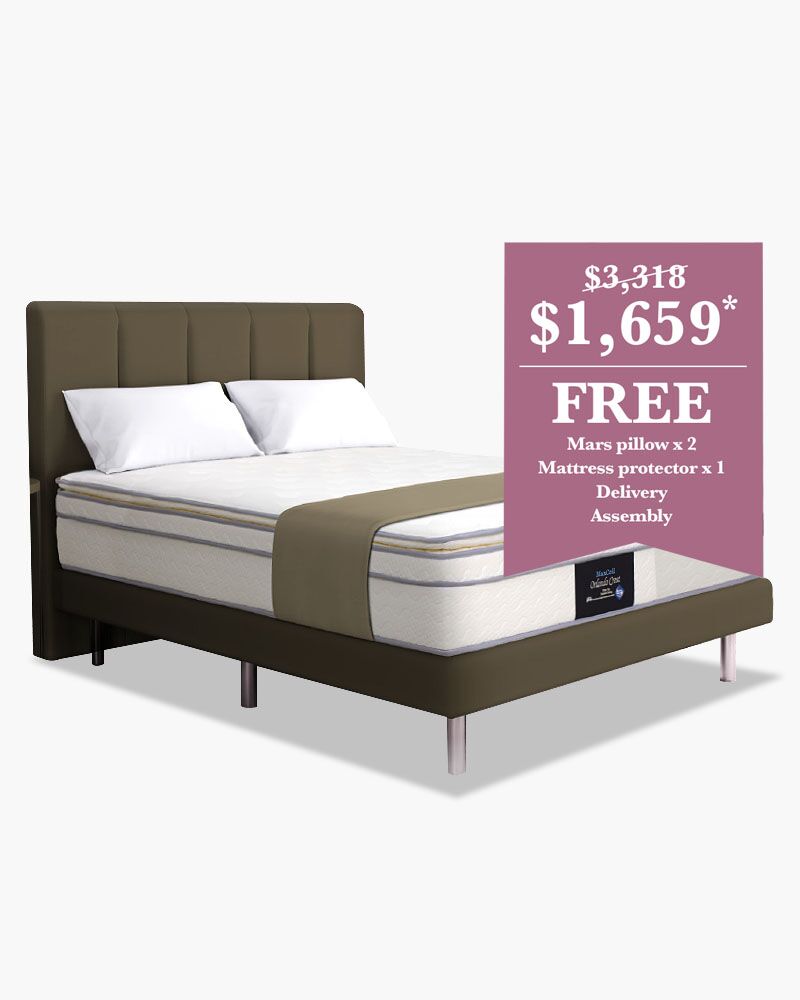 grey bedroom mattress furniture online in Singapore