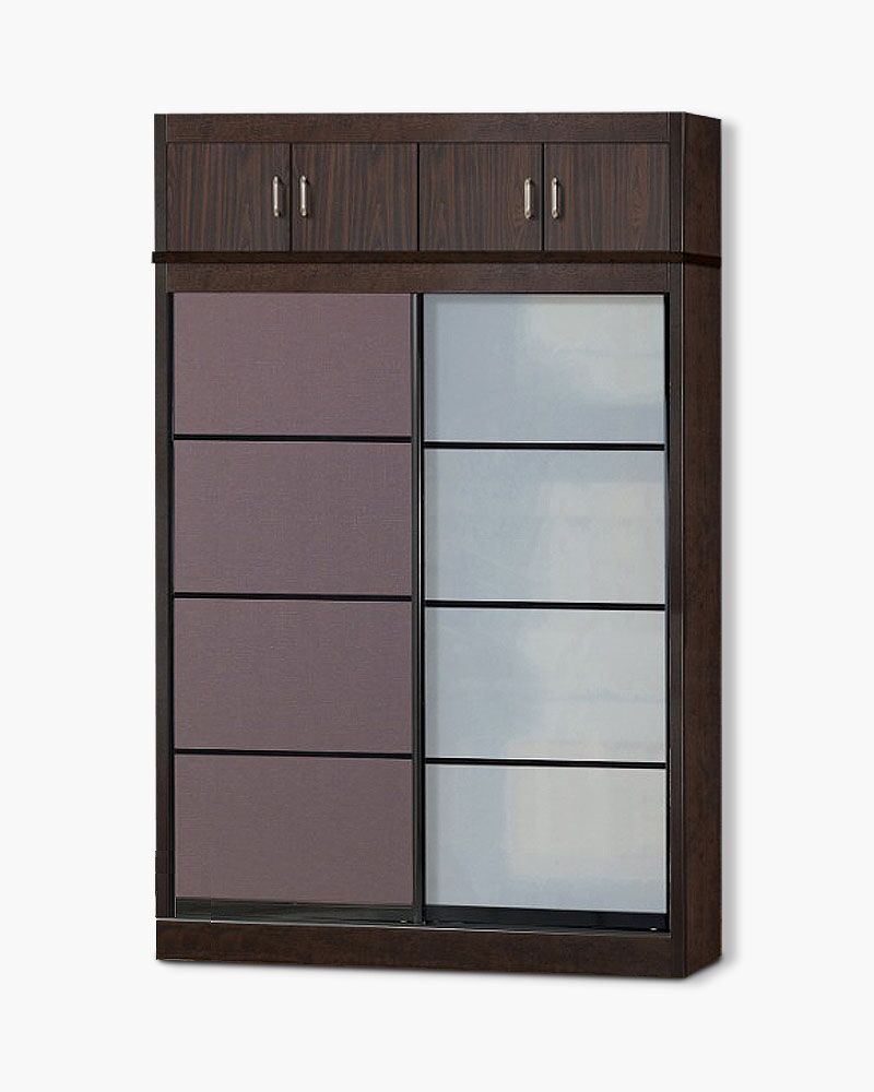 wooden brown bedroom cabinet wardrobe furniture online in Singapore