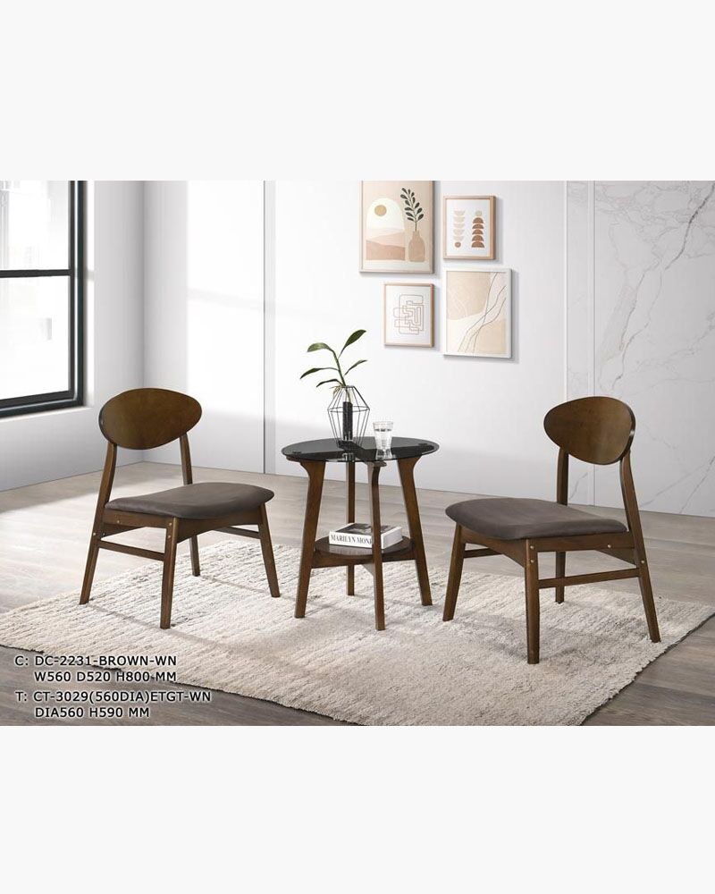 Tea-1 a room with a pair of chairs and a side table