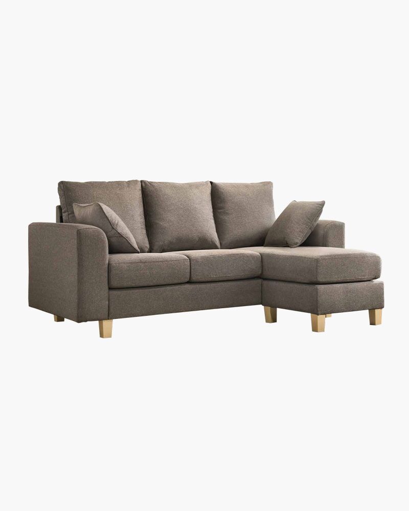 granite fabric L-shaped 4-seater sectional sofa