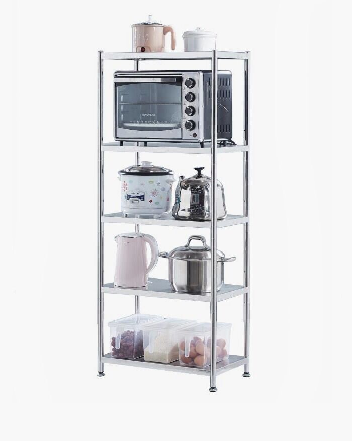 slim five layers stainless steel kitchen rack