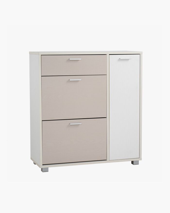 light-coloured 5 drawer cabinet