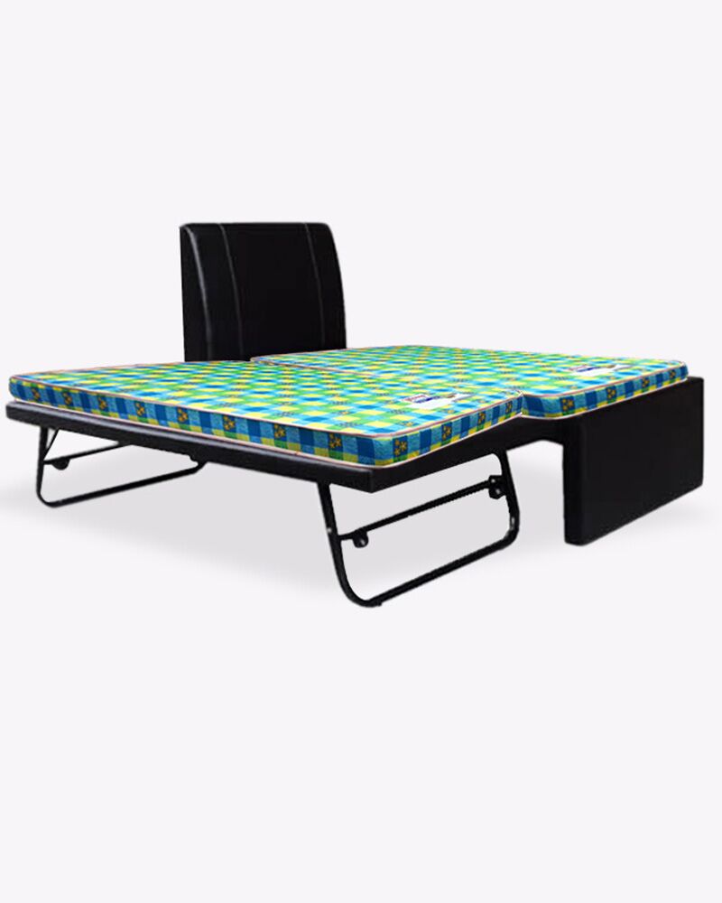 3 in 1 black bed frame with mattress