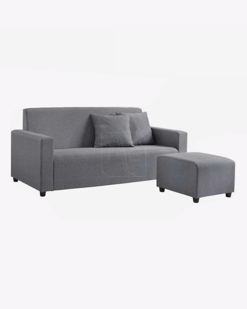 ys0011s.jpg grey fabric sofa with stool