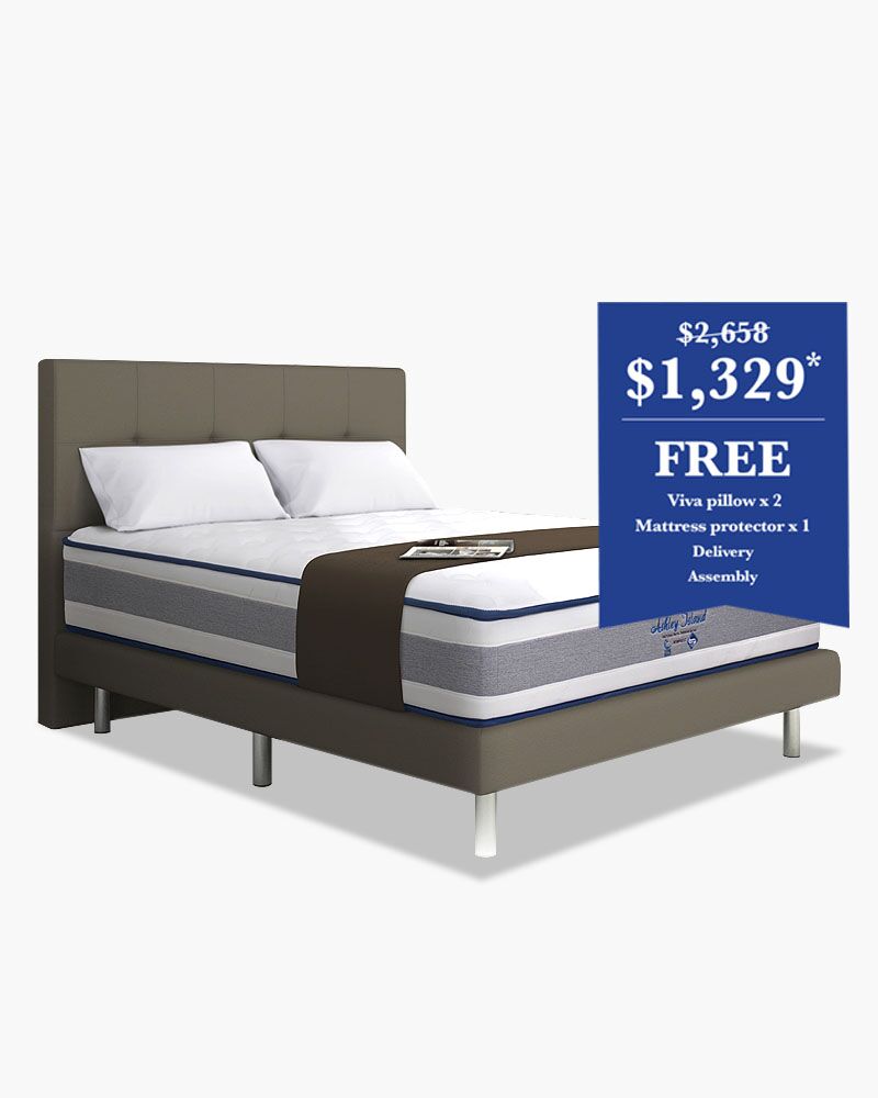 white bedroom mattress furniture online in Singapore