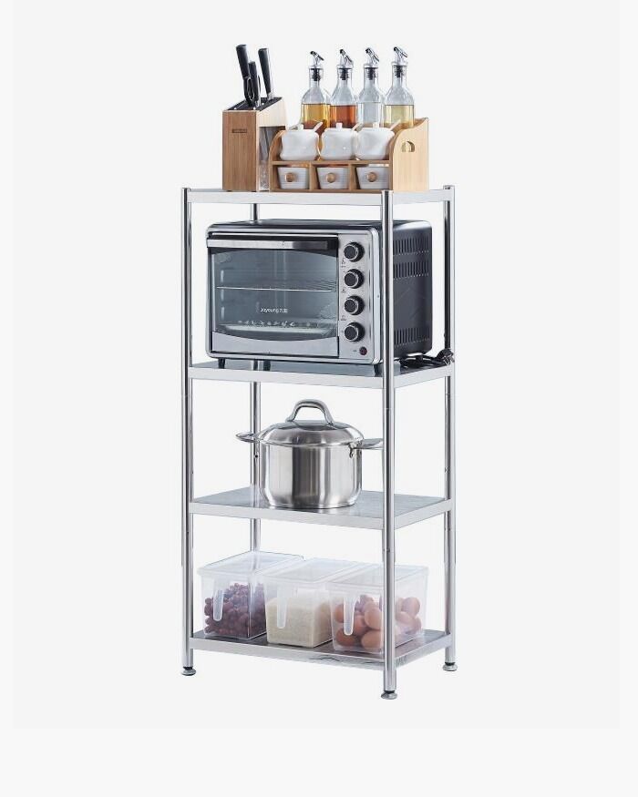 four layers stainless steel rack for kitchen