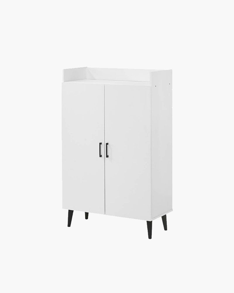 a white minimialistic cabinet